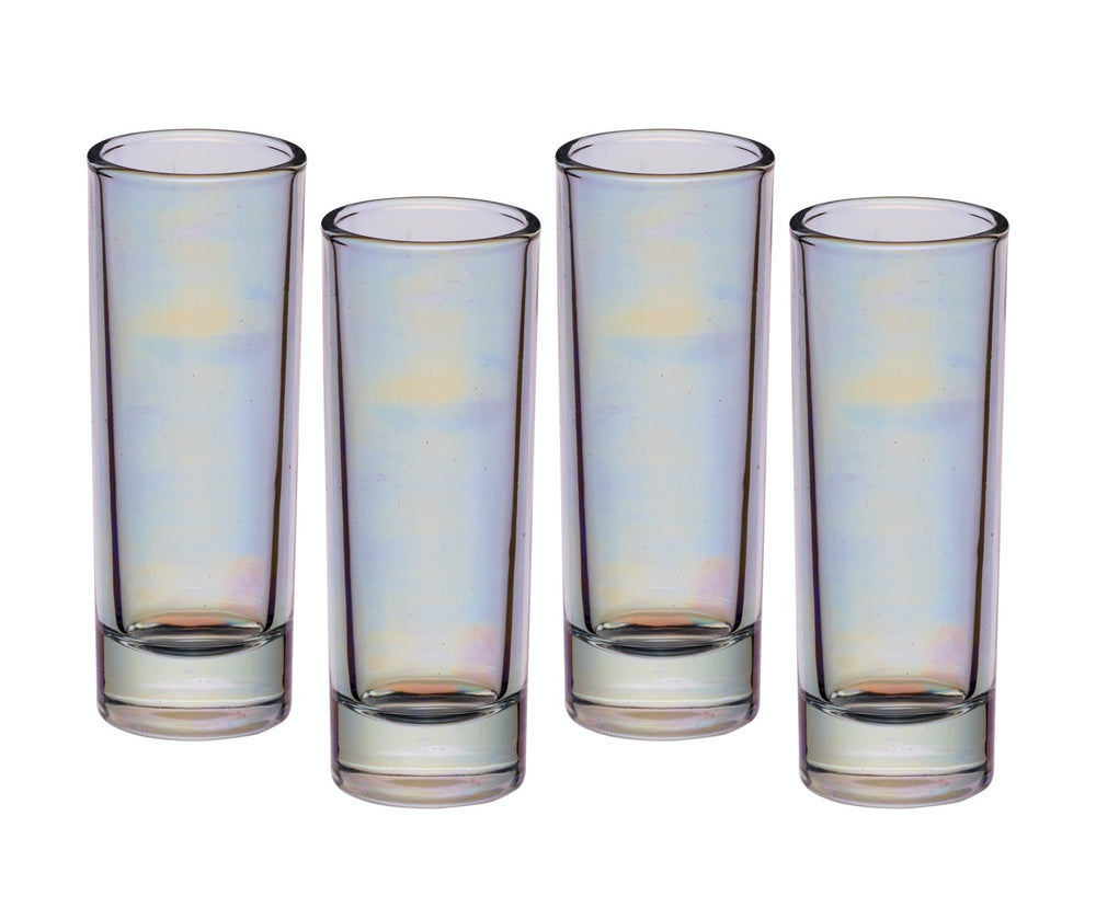 BarCraft Set of Four Iridescent Tall Shot Glasses image 1