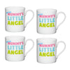 Set of 4 KitchenCraft Set of China Little Angel Mini Mugs image 1