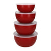 KitchenAid 4pc Meal Prep Bowls Set with Lids - Empire Red image 1