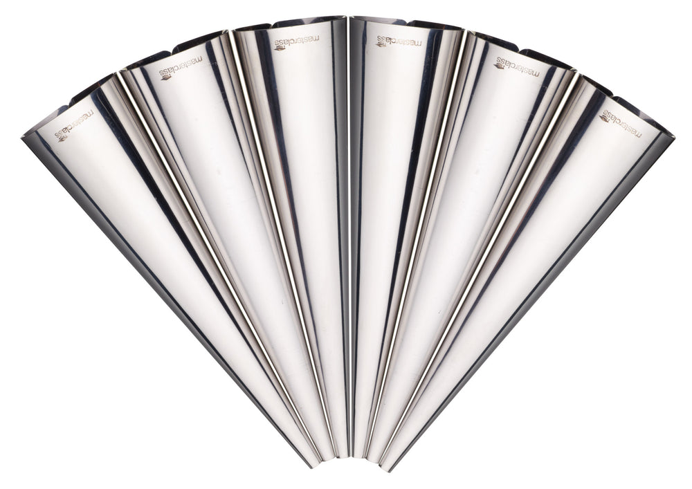 MasterClass Set of Six Stainless Steel Cream Horn Moulds image 1