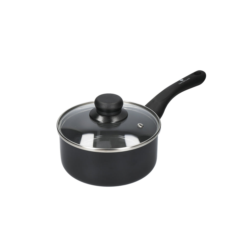 MasterClass Can-to-Pan 16cm Ceramic Non-Stick Saucepan with Lid, Recycled Aluminium image 1