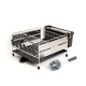2pc Deluxe Kitchen Tool Set including Stainless Steel Dish Drainer with Removable Drip Tray and Anti-Scratch Bottle Brush