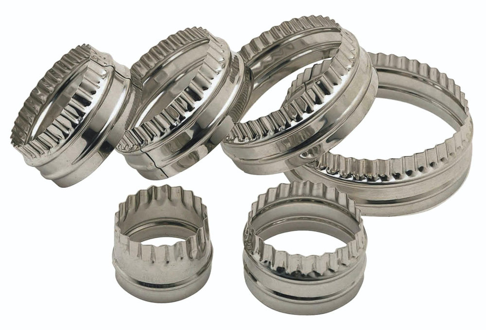 KitchenCraft Set of Six Double Edged Biscuit / Pastry Cutters image 1