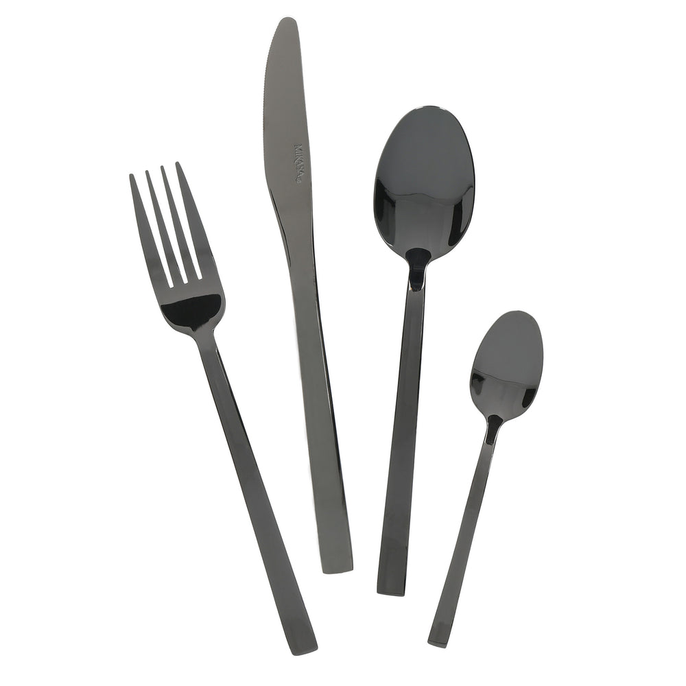 Mikasa Ciara Diseno 16 Piece Cutlery Set PVD Black image 1