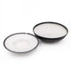 2pc Granite Porcelain Serveware Set with 2x Serving Bowls, 28cm and 30cm - Caviar