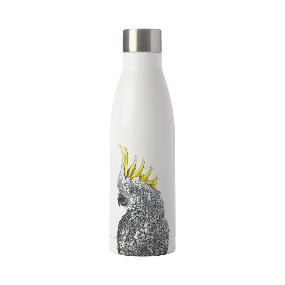 Maxwell & Williams Marini Ferlazzo 500ml Sulphur-crested Cockatoo Double Walled Insulated Bottle image 1