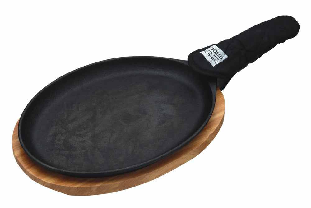 KitchenCraft World of Flavours Cast Iron Fajita Sizzler image 1