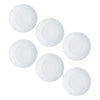 Set of 6 KitchenCraft Porcelain Plain White Espresso Saucers image 1