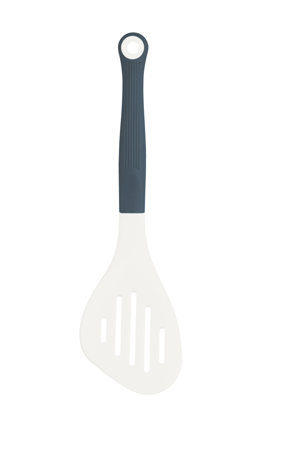 Colourworks Classics Cream Long Handled Silicone Slotted Food Turner image 1