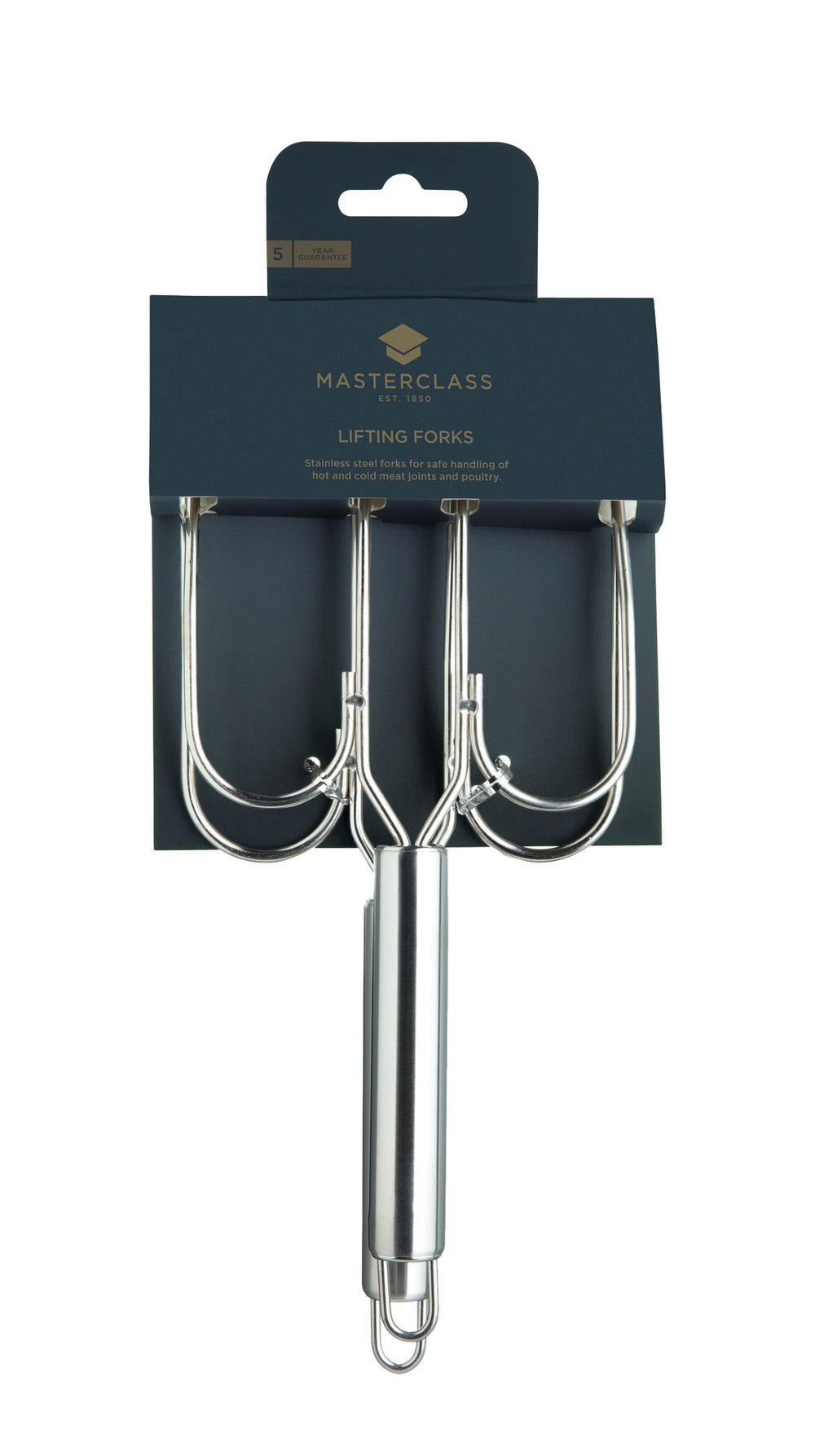 MasterClass Pair of Stainless Steel Oven Forks