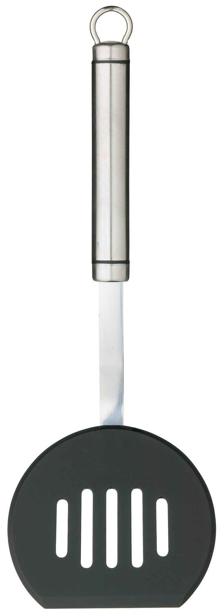 KitchenCraft Oval Handled Stainless Steel Non-Stick Half Round Turner image 1