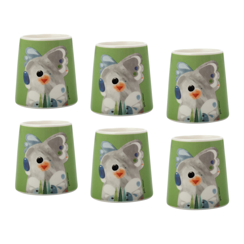 Set of 6 Maxwell & Williams Pete Cromer Koala Egg Cups image 1