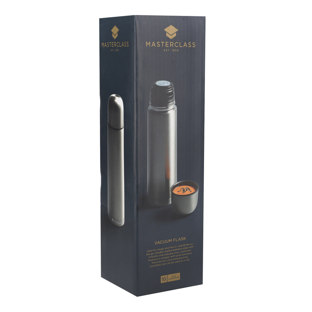 MasterClass Stainless Steel 500ml Vacuum Flask image 1