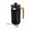 2pc Cafetière Set with Pisa 8-Cup Black Cafetière and Stainless Steel Coffee Measuring Scoop image 1