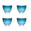 Set of 4 KitchenCraft China Ombre Stripe Footed Mugs image 1