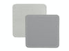 Creative Tops Naturals Premium Pack Of 4 Stitched Edge Faux Leather Coasters Metalic Silver image 1