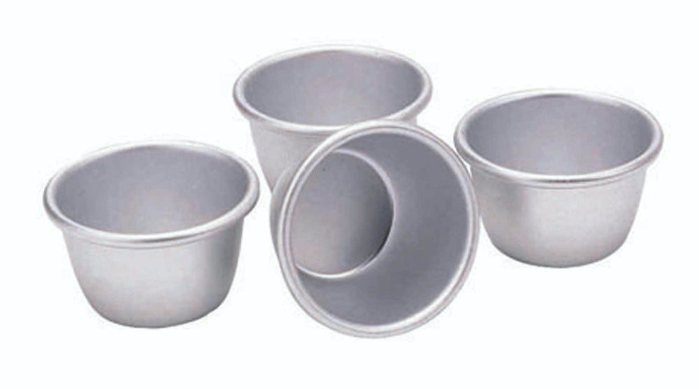 KitchenCraft Set of Four Mini Pudding Moulds, 7.5cm image 1