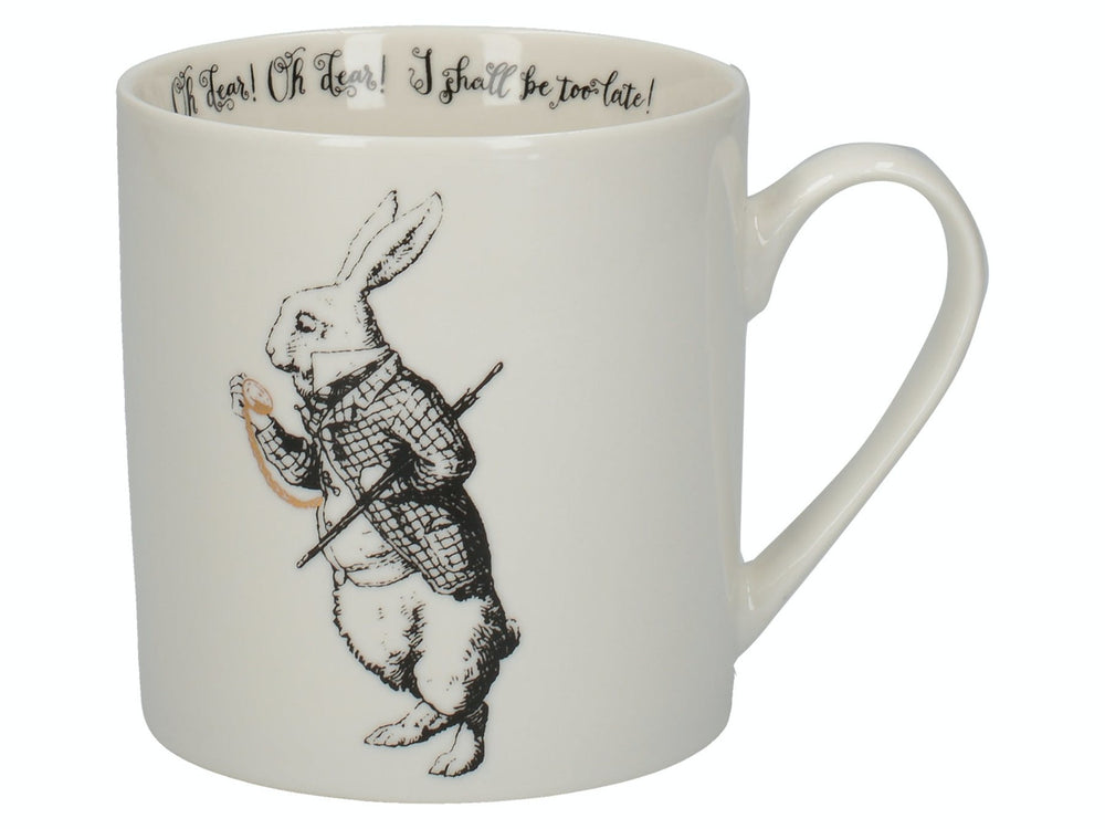 Victoria And Albert Alice In Wonderland White Rabbit Can Mug image 1
