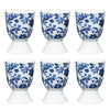 Set of 6 KitchenCraft Traditional Floral Porcelain Egg Cups image 1