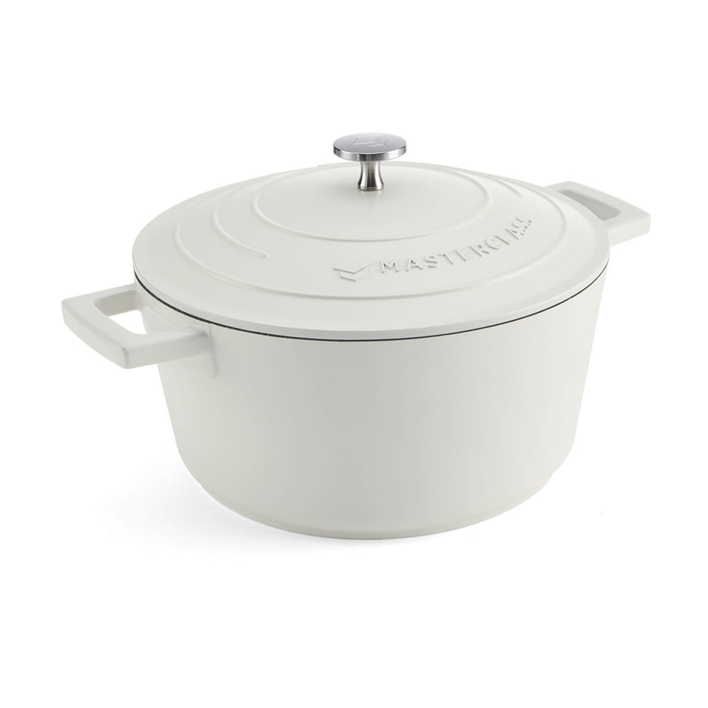 MasterClass Cream Cast Aluminium Casserole Dish, 4L image 1