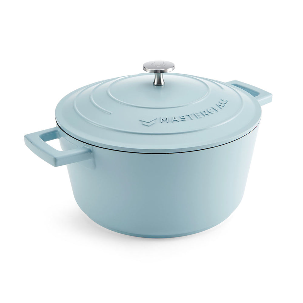 MasterClass Sky Blue Cast Aluminium Casserole Dish, 4L image 1