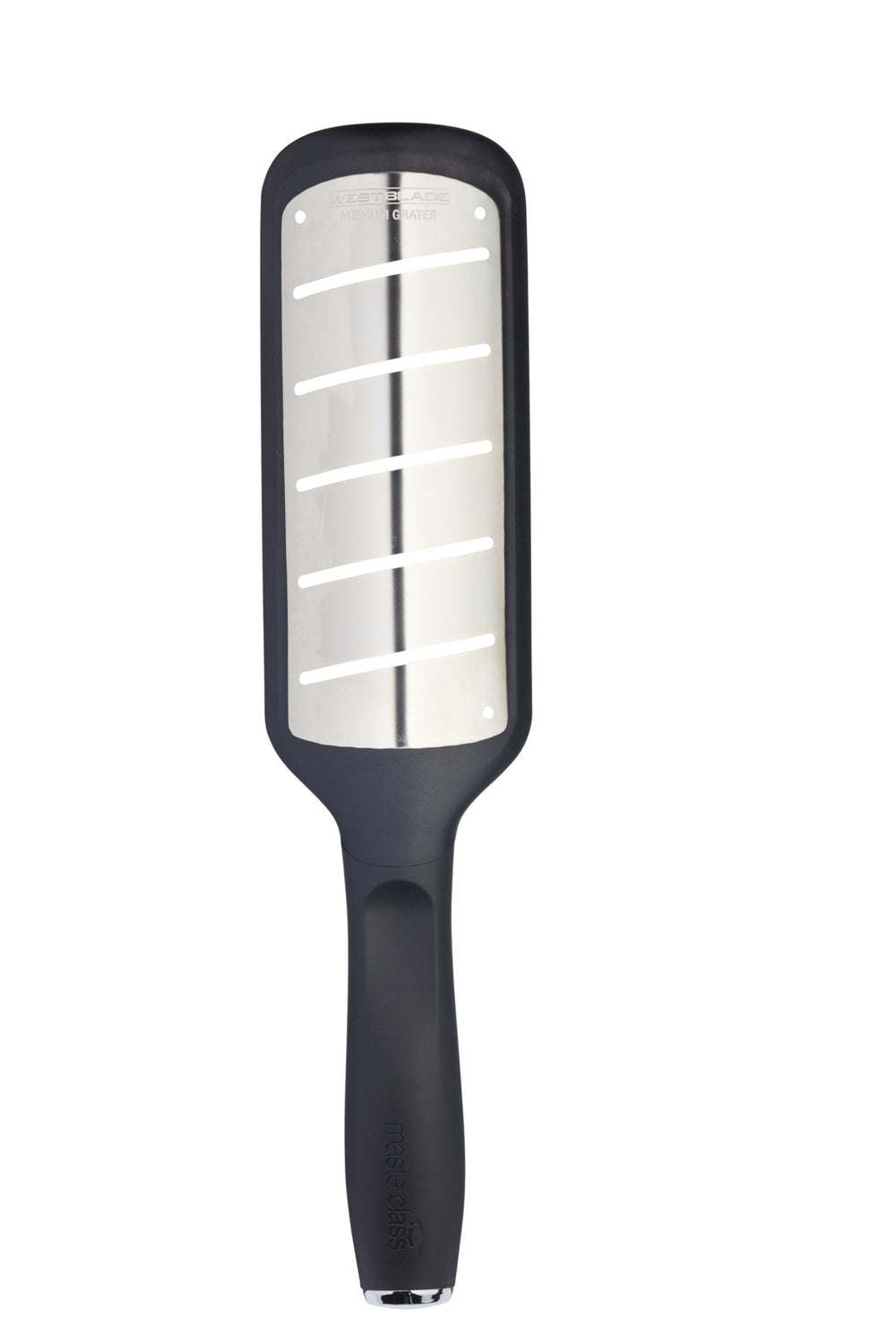 West Blade Handheld Stainless Steel Cheese Grater with Handle Medium Holes image 1