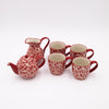London Pottery Splash® 6pc Tea Set with a 2-Cup Teapot, 4x Mugs and Small Jug image 1