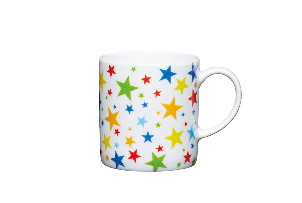 KitchenCraft 80ml Porcelain Multi Stars Espresso Cup image 1