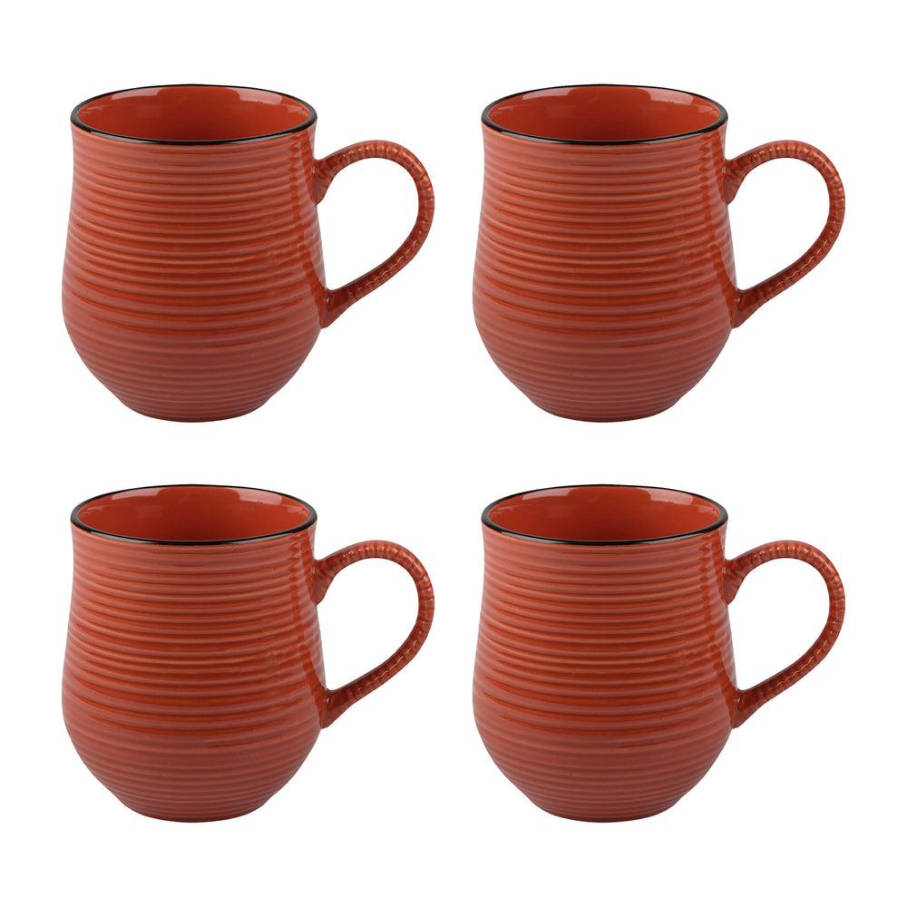 Set of 4 La Cafetiere Core Brights Colour Mugs Red image 1