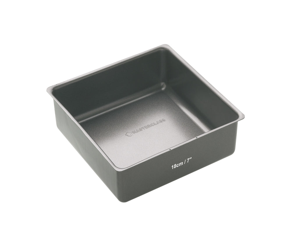 MasterClass Non-Stick Square Loose Base Deep Cake Pan, 18cm image 1