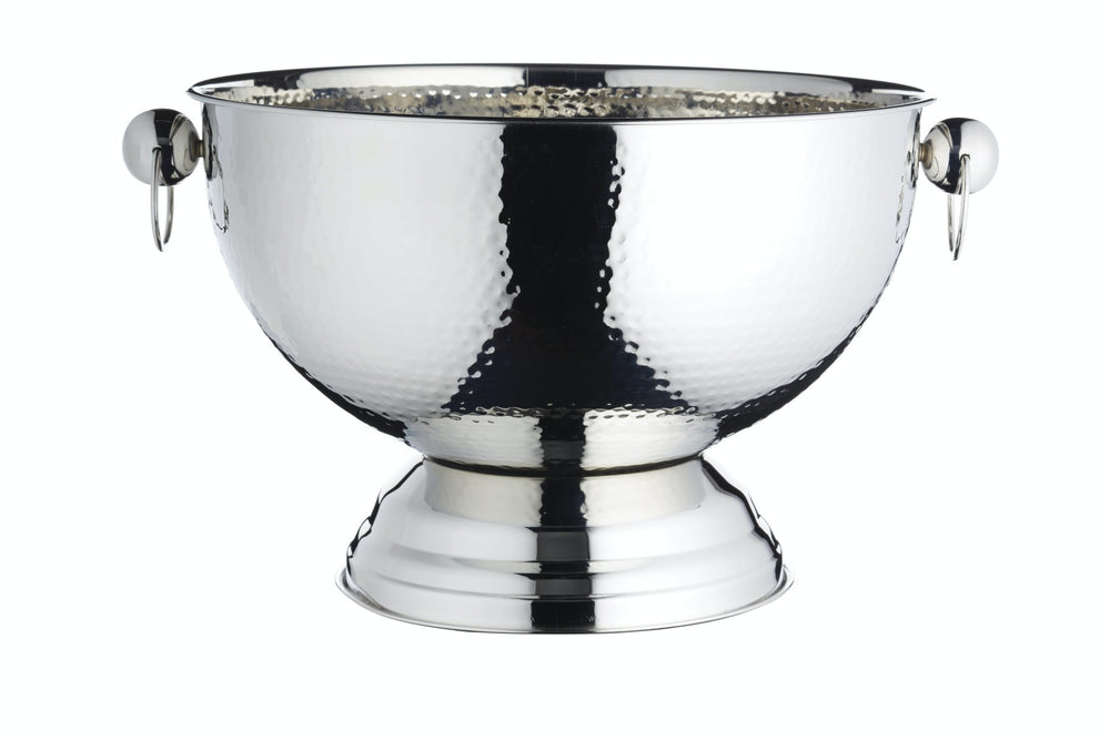 BarCraft Hammered Stainless Steel Champagne Bowl image 1
