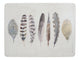 Creative Tops Feathers Pack Of 6 Premium Placemats