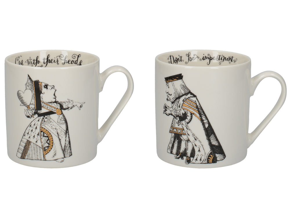 Victoria And Albert Alice In Wonderland Set of 2 His And Hers Can Mugs image 1