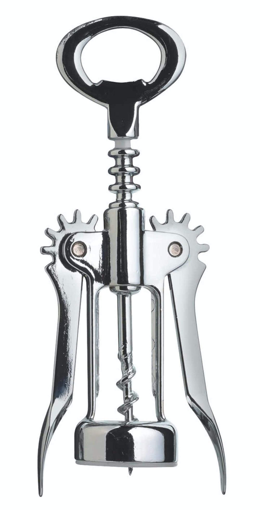 BarCraft Double Handled Chrome Wing Corkscrew image 1