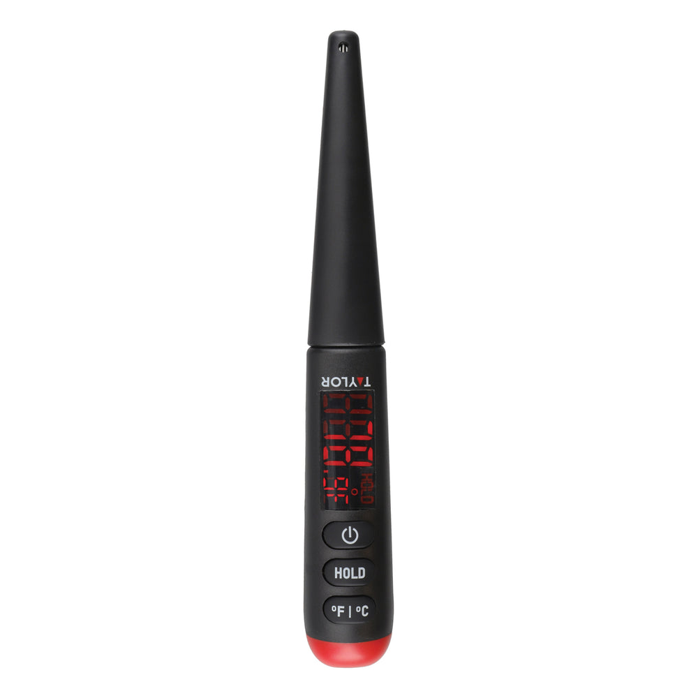 Taylor Pro Digital Food Thermometer Probe with Bright LED Display, Plastic / Stainless Steel - Black image 1