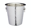 BarCraft Hammered-Steel Sparkling Wine & Champagne Bucket with Ring Handles image 1