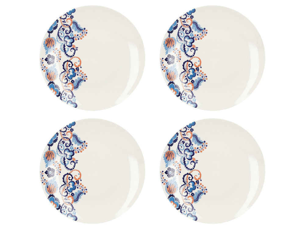 Victoria And Albert Rococo Silk Set Of 4 Dinner Plates image 1