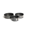 Set of 3 Non-Stick Spring Form Loose Base Cake Pans, Includes 3 Round Tins,15cm, 20cm and 23cm image 1