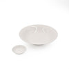 2pc White Porcelain Tableware Set with Round Sauce Dish and Serving Bowl, 31cm - White Basics image 1