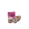 4pc Araras Tea Set with 370ml Ceramic Mug, Ceramic Coaster, Ceramic Plate and Cotton Tea Towel - Love Hearts image 1