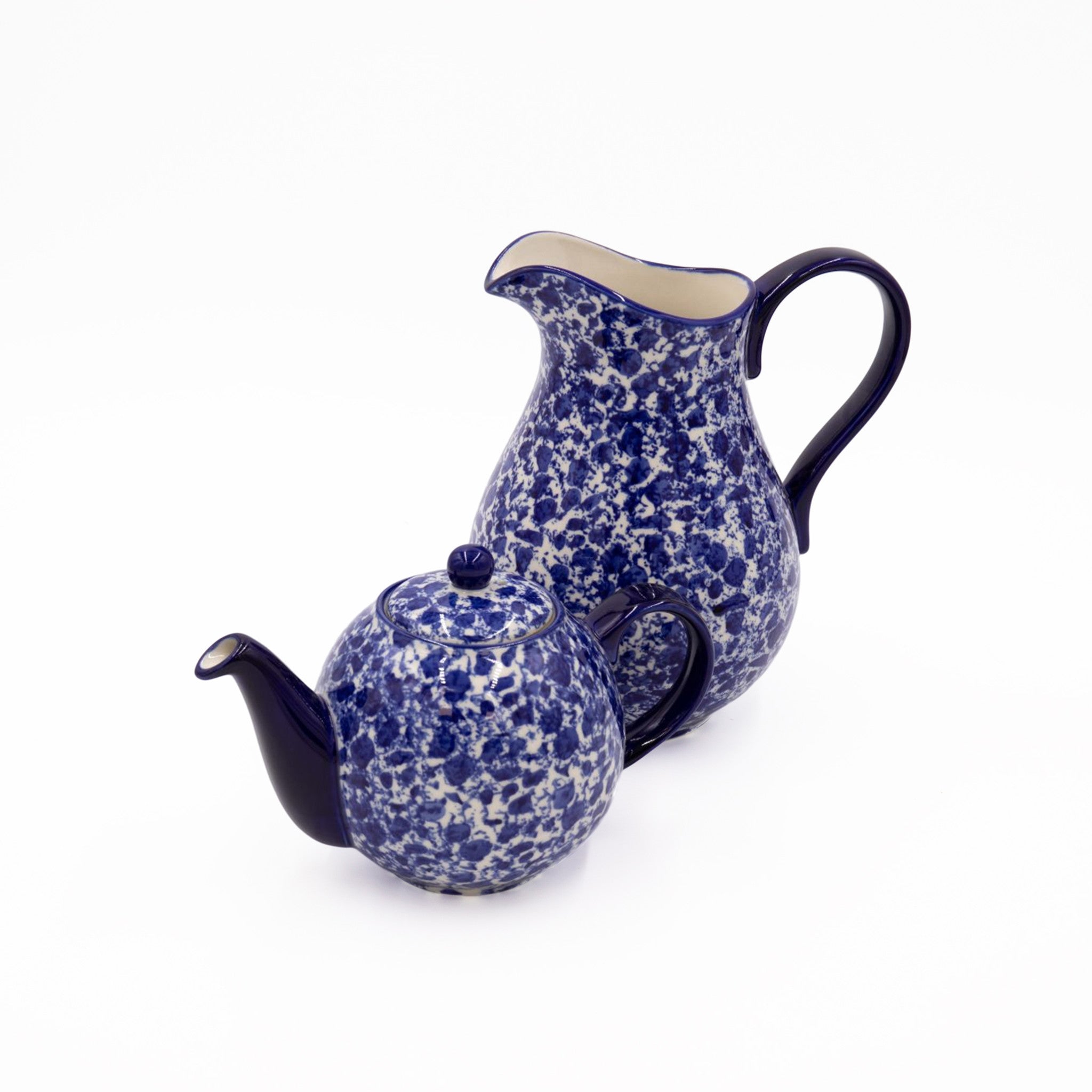 London Pottery Splash® 4 Cup Teapot and Large Jug Blue CookServeEnjoy