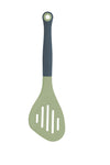 Colourworks Classics Green Long Handled Silicone Slotted Food Turner image 1