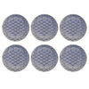 Set of 6 Mikasa Satori 22cm Porcelain Seigaiha Wave Side Plates image 1
