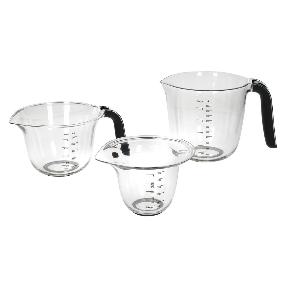 KitchenAid 3pc Measuring Jug Set - Black