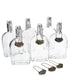 12pc Glass Sloe Gin Set with Decanter Labels