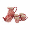 London Pottery Splash® 6pc Tea Set with 4-Cup Teapot, Large Jug and 4x Mugs