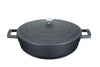 MasterClass Cast Aluminium Shallow Casserole Dish, 4L, Black image 1