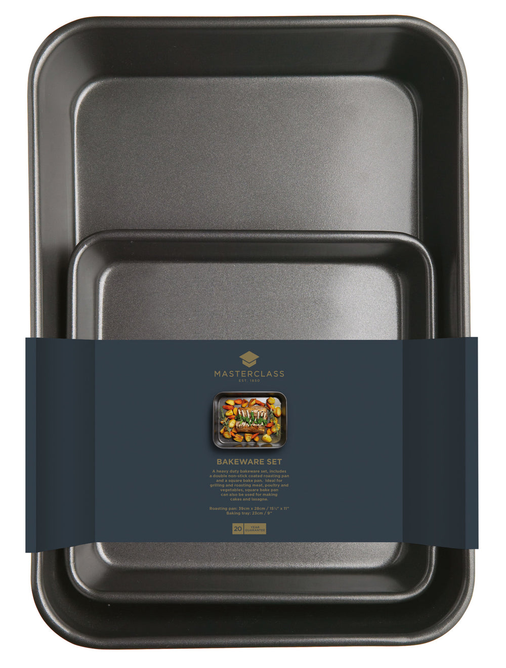 MasterClass Twin Pack - Non-Stick Roasting Pan and Baking Pan image 1