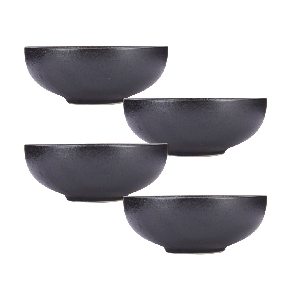 Set of 4 Maxwell & Williams Caviar Coupe Bowls Black image 1