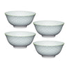 Set of 4 KitchenCraft Light Grey Pattern Ceramic Bowls